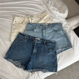 Abercrombie & Fitch Bundle of 3 denim shorts